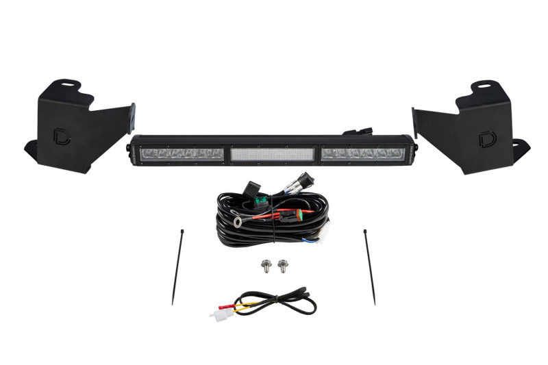 Toyota Tundra LED Light Bar Kit - Diode Dynamics - Stealth SS18 Bracket Kit with SS18 Stage Series 18in Light Bar - White Combo - `22-`27 Toyota Tundra LED Light Bar Kit - Diode Dynamics - Stealth SS18 Bracket Kit with SS18 Stage Series 18in Light Bar - White Combo - `22-`27